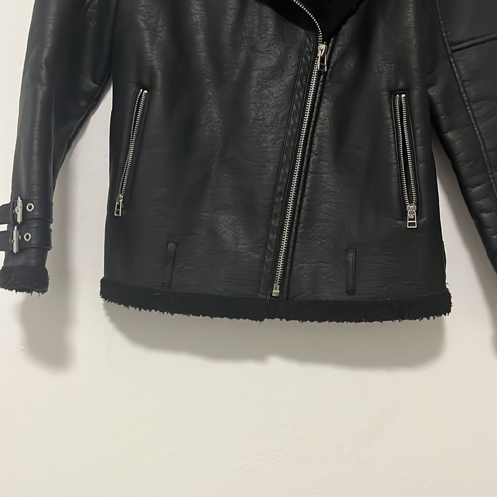 Forever 21 faux leather moto jacket π«π« - Picture 2 of 16